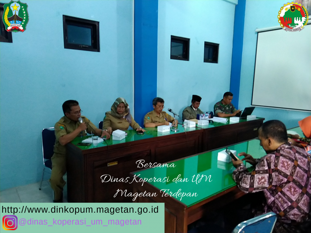 Dinas Koperasi Dan Usaha Mikro Kabupaten Magetan Mengadakan Rapat